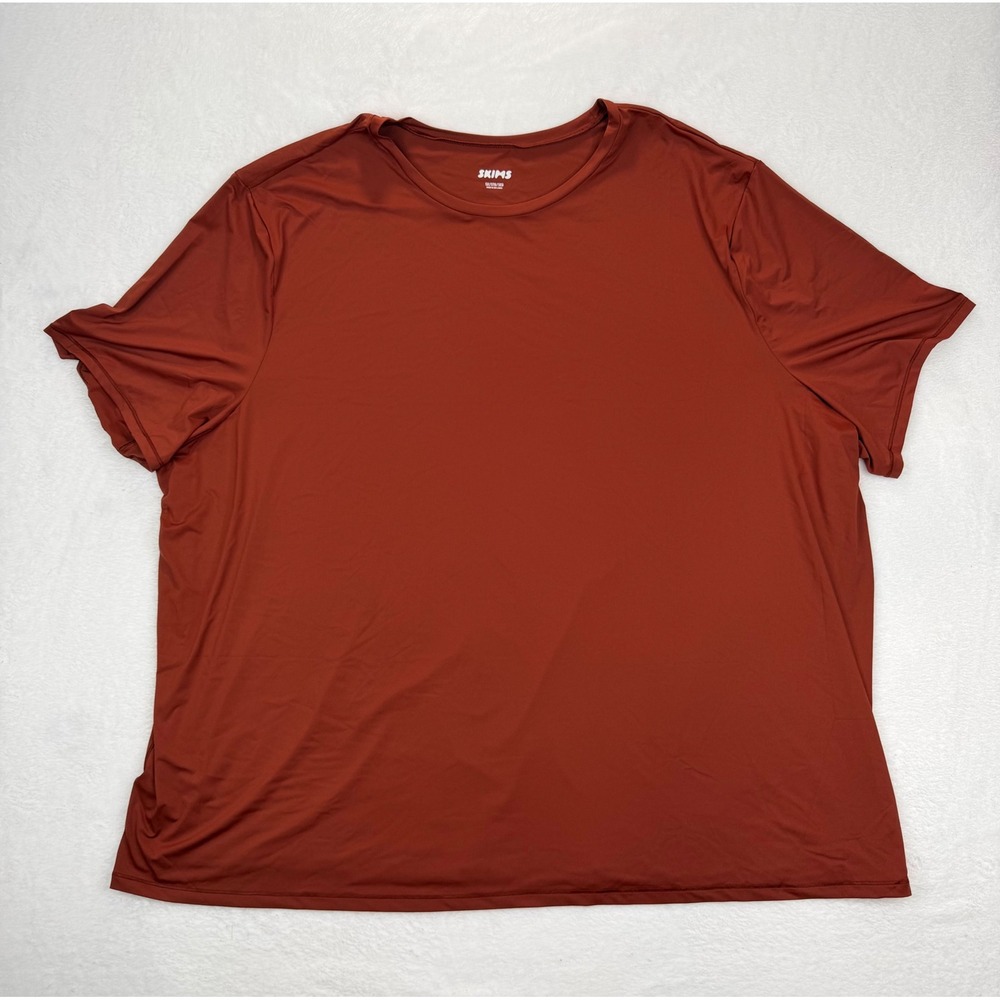 SKIMS Sport Slim T-Shirt Sangria Red Mens 5X TP-TSH-5342M New With Tags - Picture 1 of 7